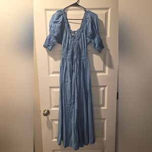 M Medallion Blue Ischia Dress